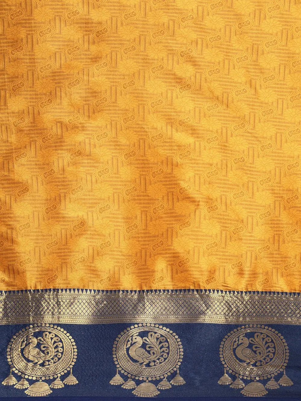 Uppada Cotton Silk Saree With Self Butti