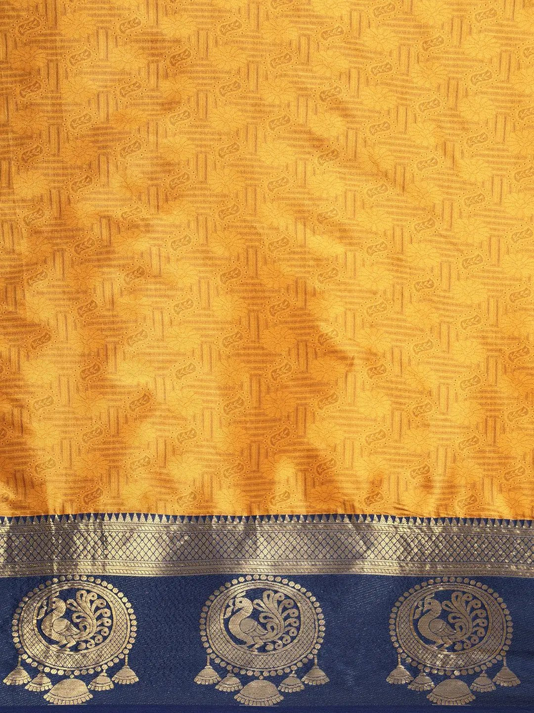 Uppada Cotton Silk Saree With Self Butti