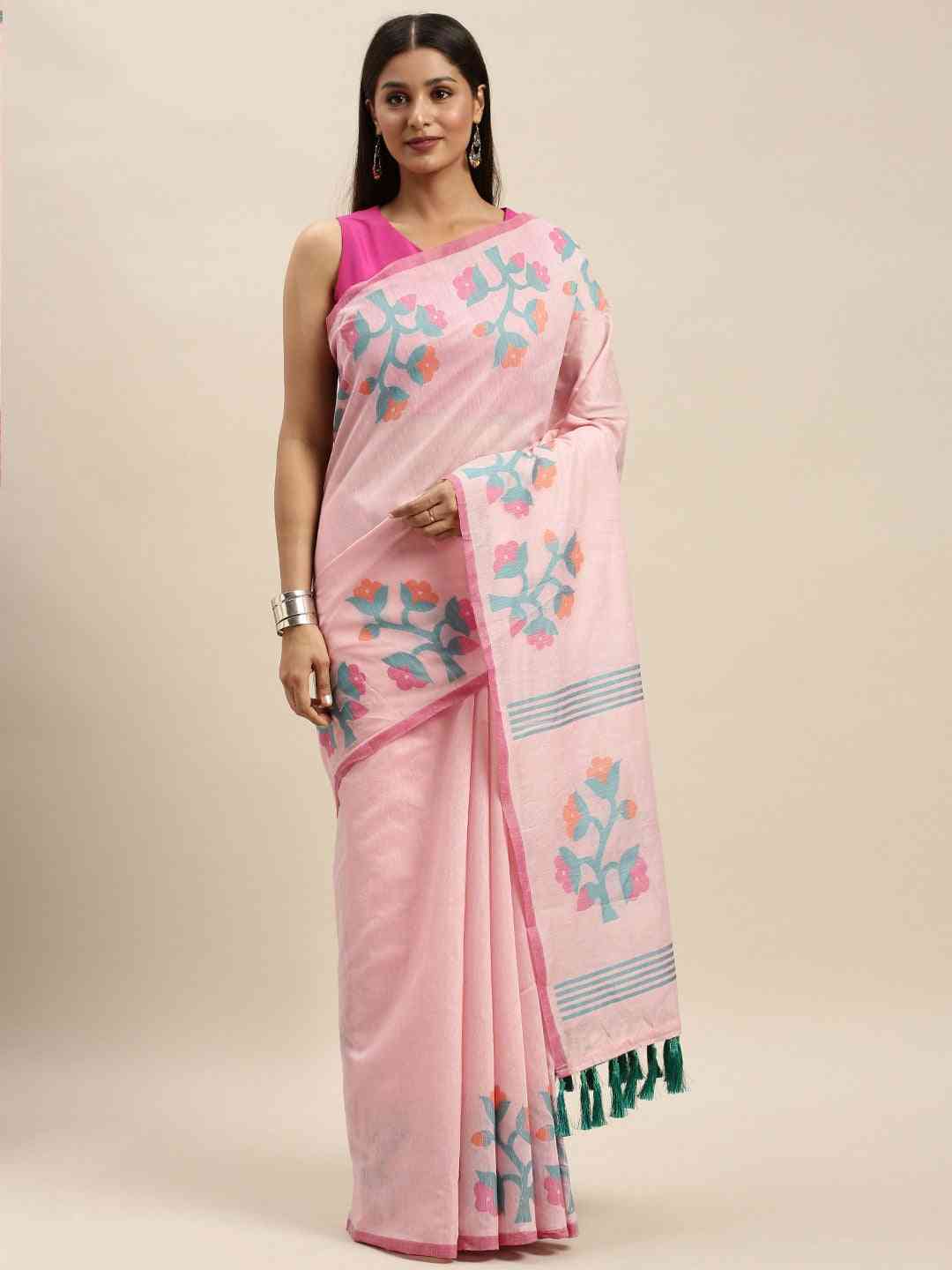 Trending Cotton Silk Resham Minakari Sarees at Vastranand