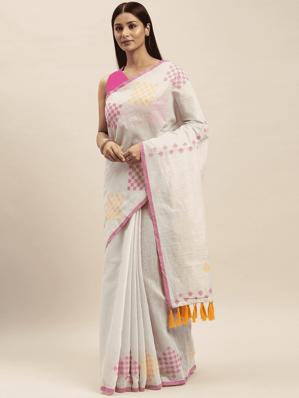 Cotton Silk Resham Minakari Sarees 
