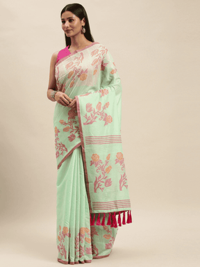 Cotton Silk Resham Minakari Sarees 