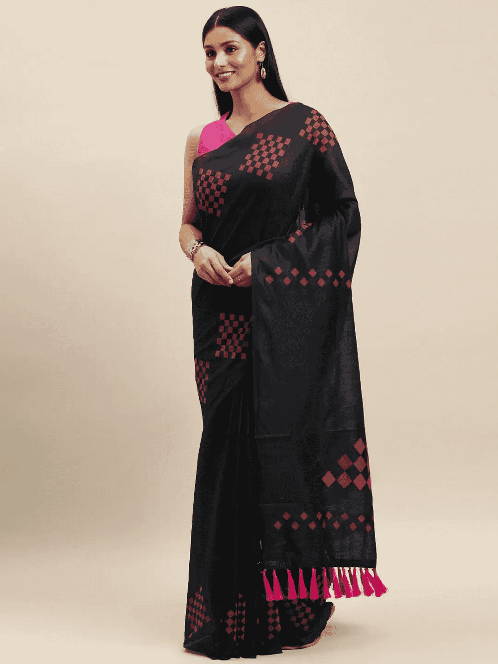 Cotton Silk Resham Minakari Sarees 
