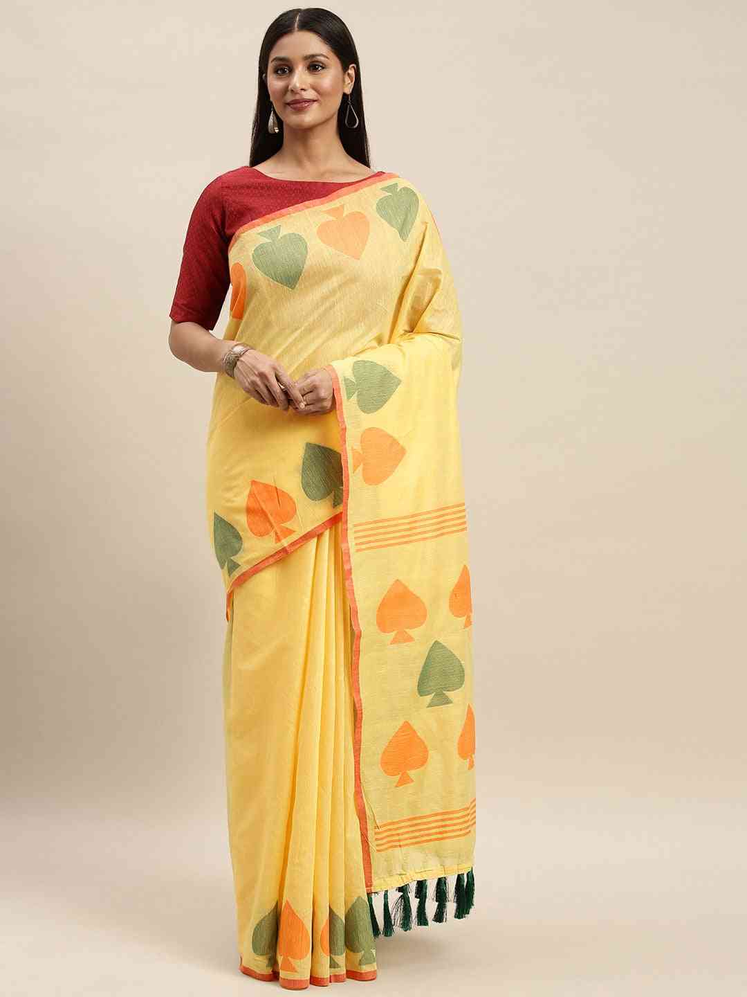 Cotton Silk Resham Minakari Sarees 