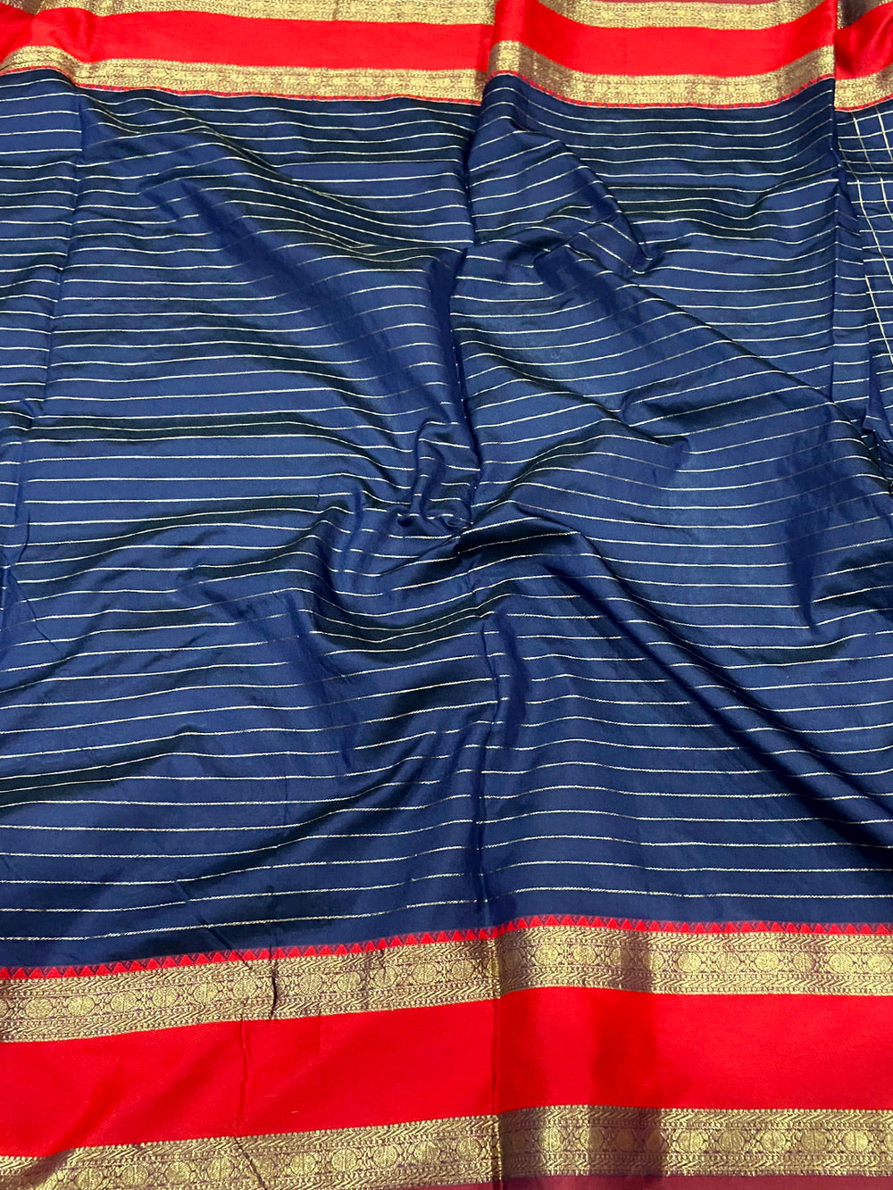 Navy Silk Woven Kanchi Banarasi Saree