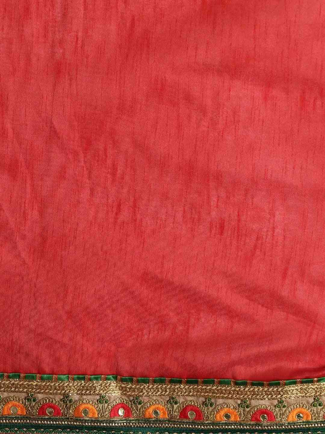 Poly Chiffon Foil & Bandhej Print Festive Saree