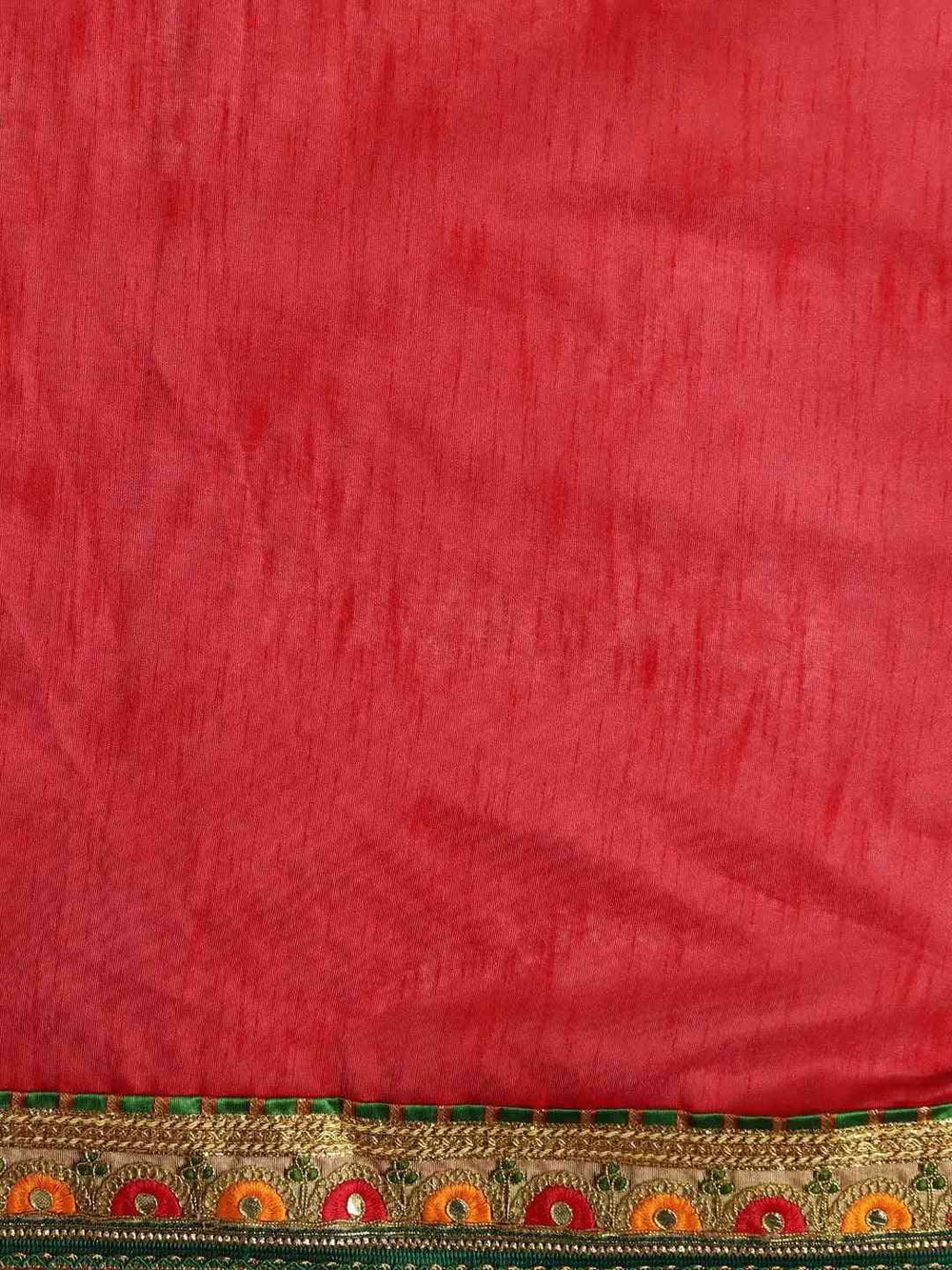 Poly Chiffon Foil & Bandhej Print Festive Saree