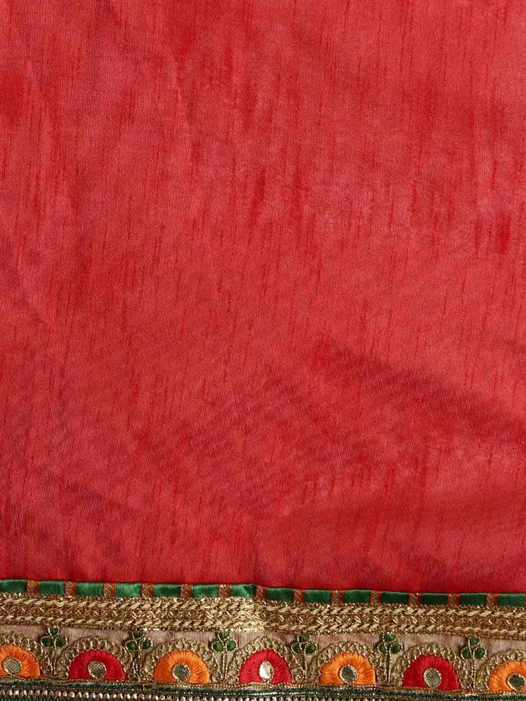 Poly Chiffon Foil & Bandhej Print Festive Saree