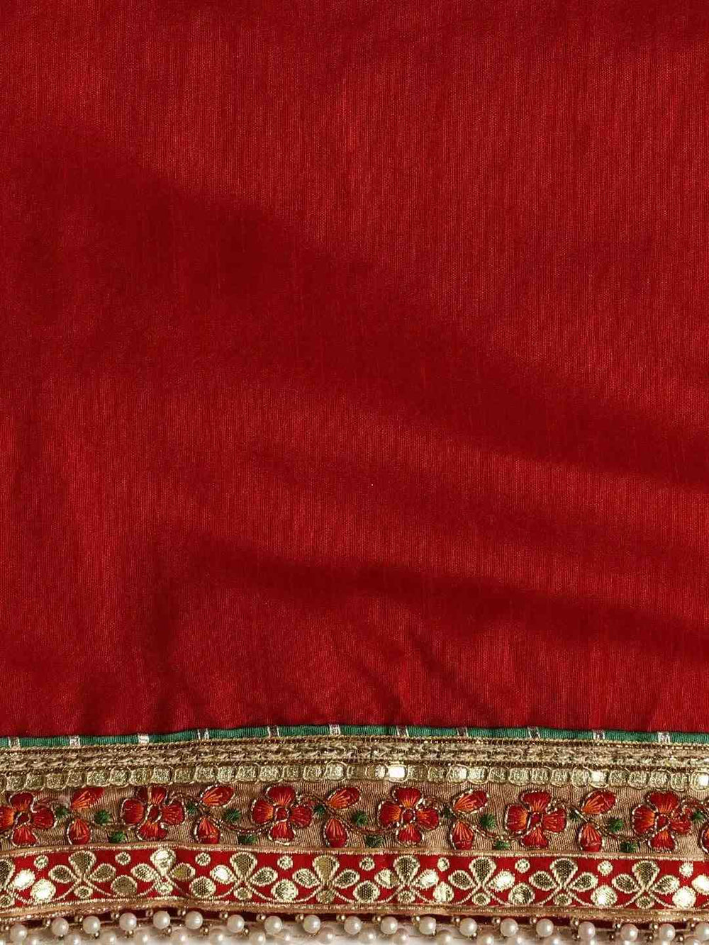 Half-Half Poly Chiffon Bandhani Print Saree 