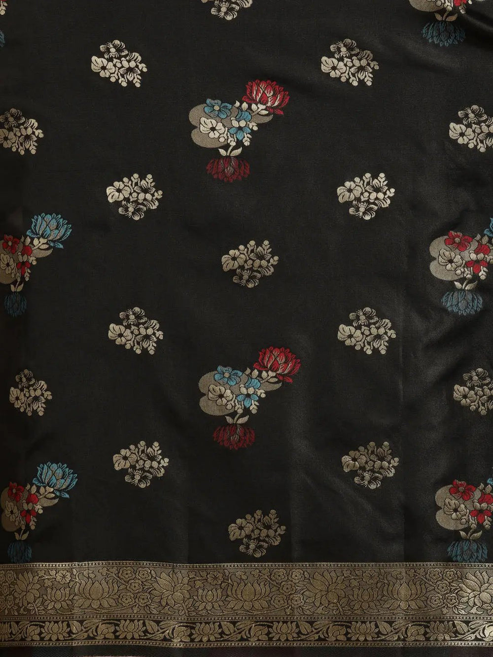  Stylish Silk Banarasi Saree With Woven Design 