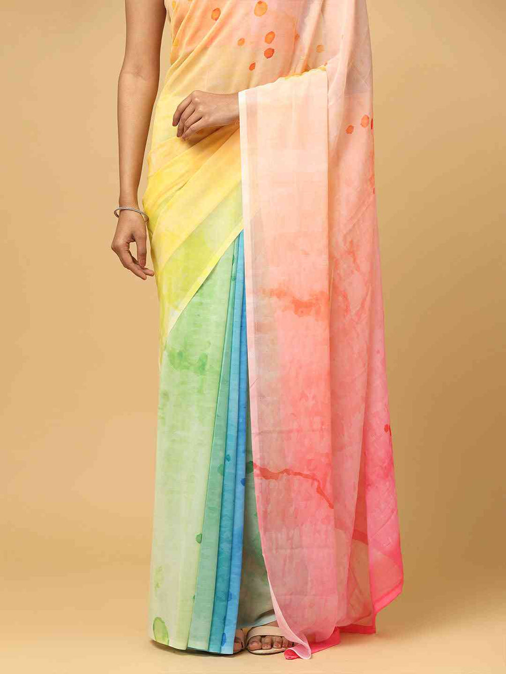  Ombre Soft Georgette Digital Print Party Wear Saree