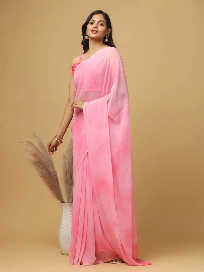 Ombre Soft Georgette Digital Print Saree