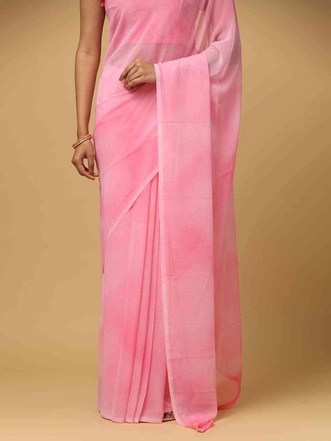 Ombre Soft Georgette Digital Print Party Wear Saree