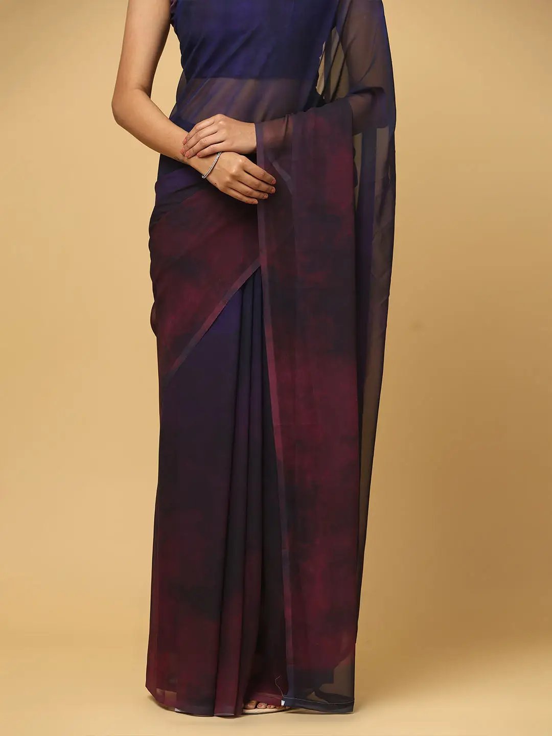 Ombre Soft Georgette Digital Print Party Wear Saree