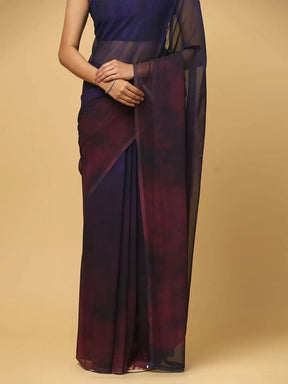 Ombre Soft Georgette Digital Print Party Wear Saree