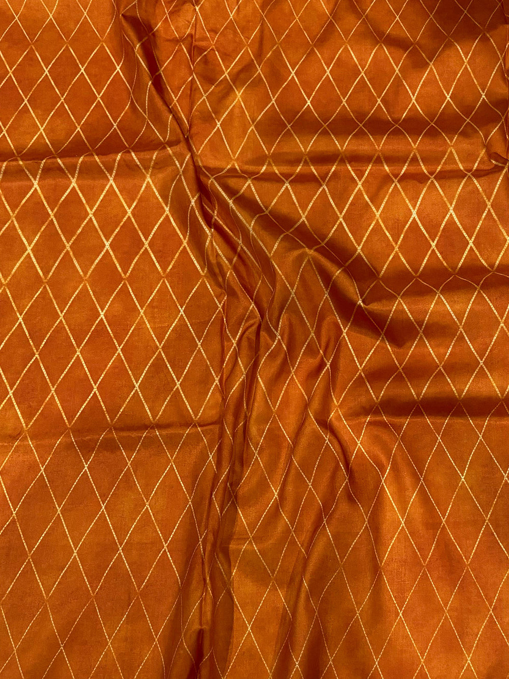 Orange Leheriya Gamthi Silk Sarees