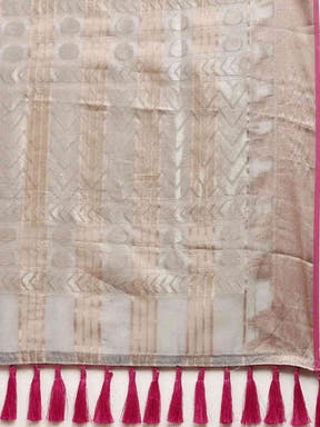 Festive Soft Orgenza Zari Weaving Saree