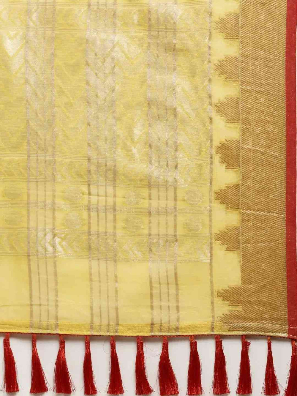 Festive Soft Orgenza Zari Weaving Saree