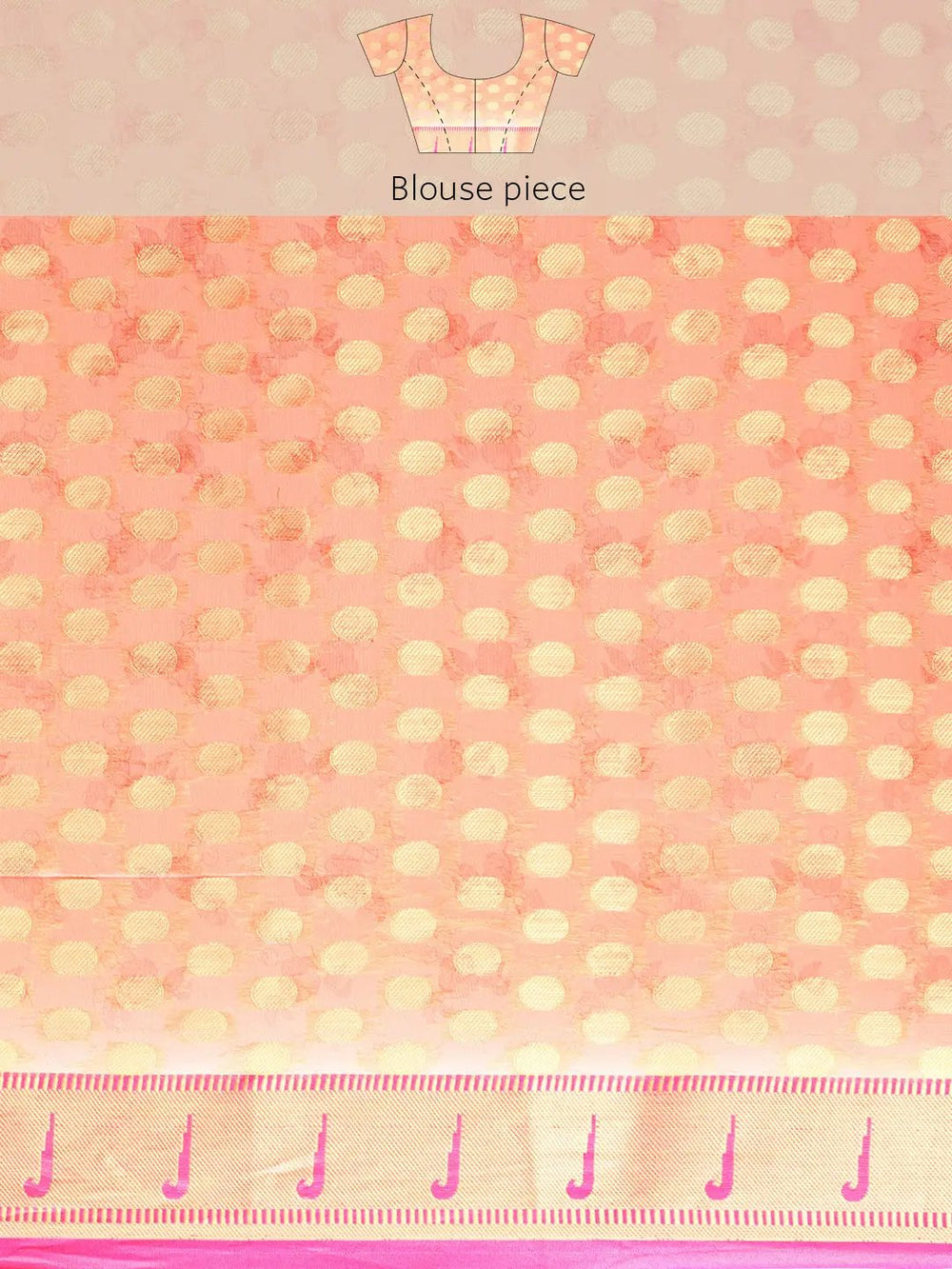  Cream Colour Pure Organza Banarasi Zari Work Saree