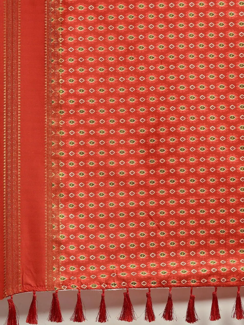 Soft Silk Kalamkari Saree With Digital Flower Print