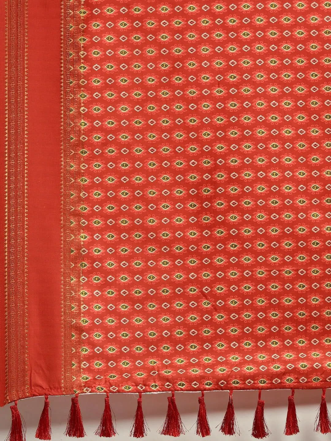 Soft Silk Kalamkari Saree With Digital Flower Print