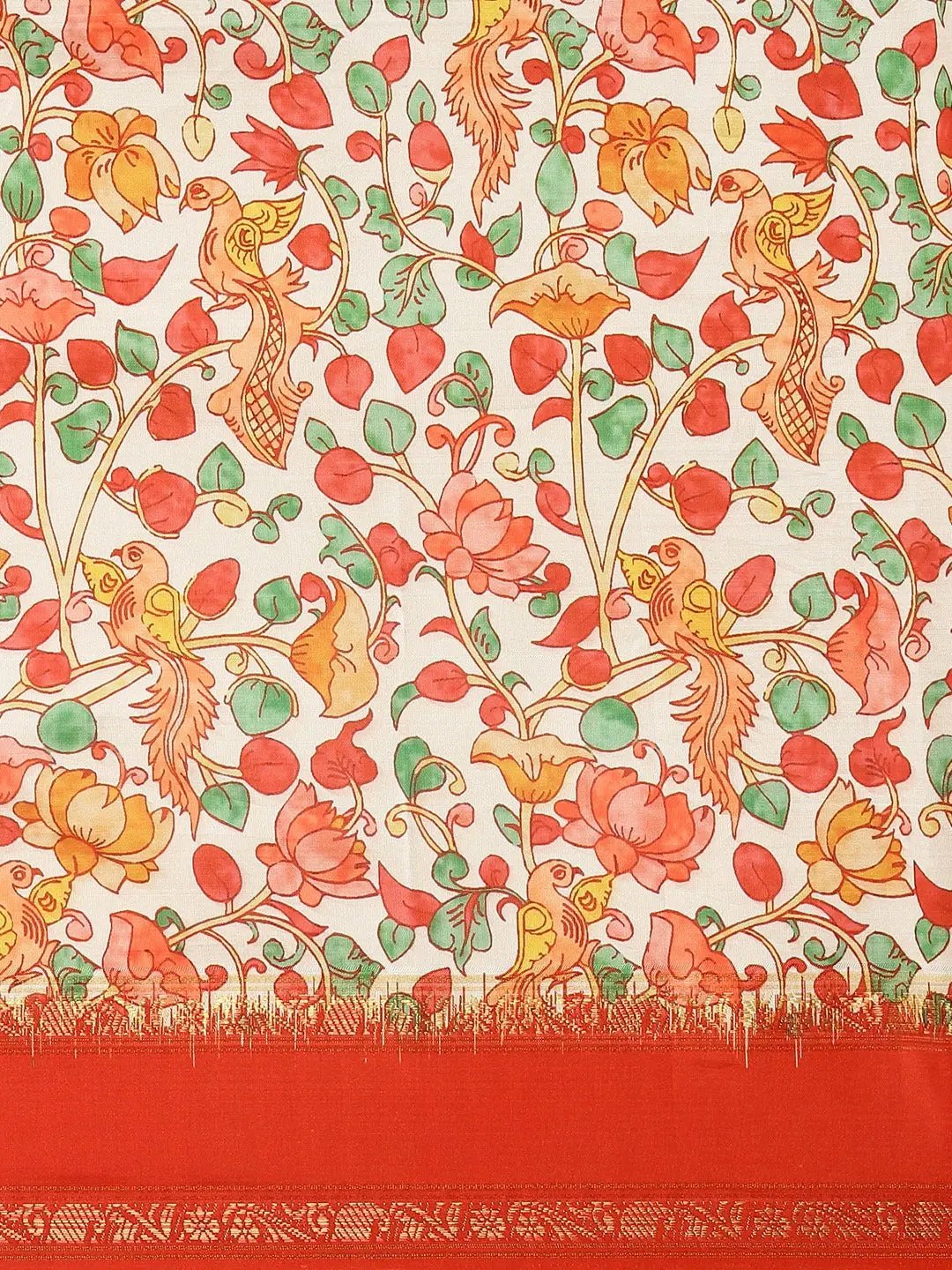 Lastest Flower Digital Print Soft Silk Saree