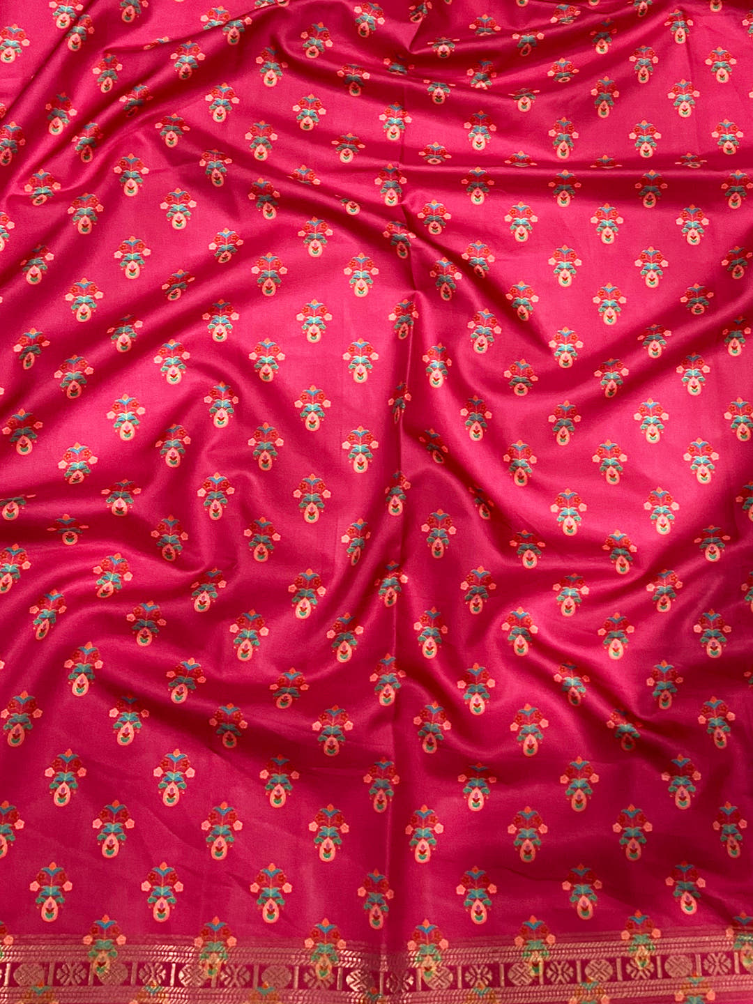 Soft Silk Pashmina Kashmiri Print Saree