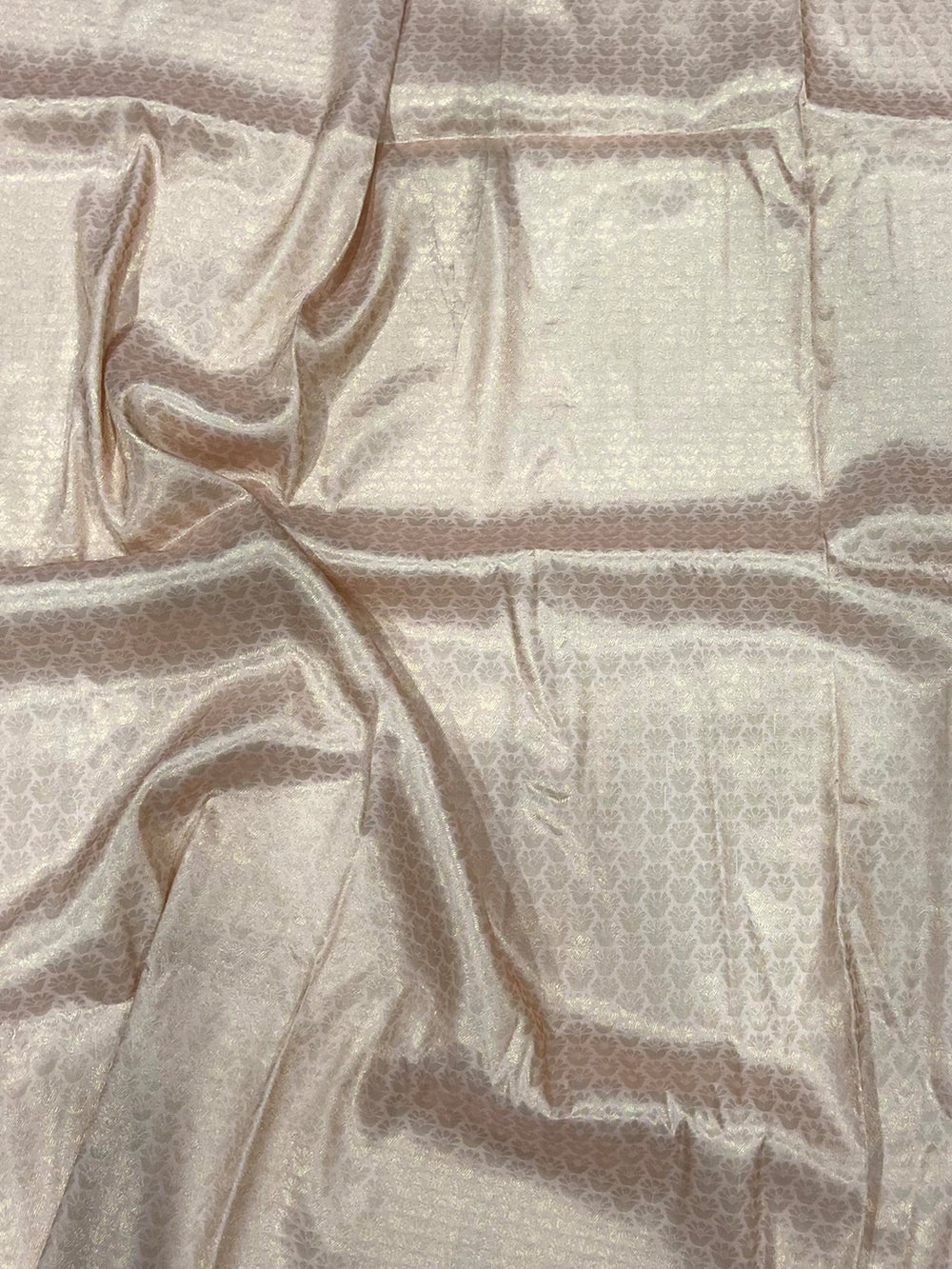 Pastel Pink Kanjivaram Digital Silk Saree