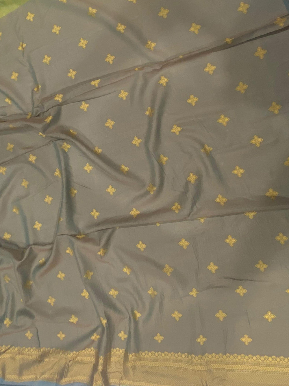 Lime Patola And Kalamkari Fusion Saree