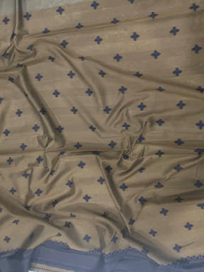 Navy Blue Patola And Kalamkari Fusion Saree