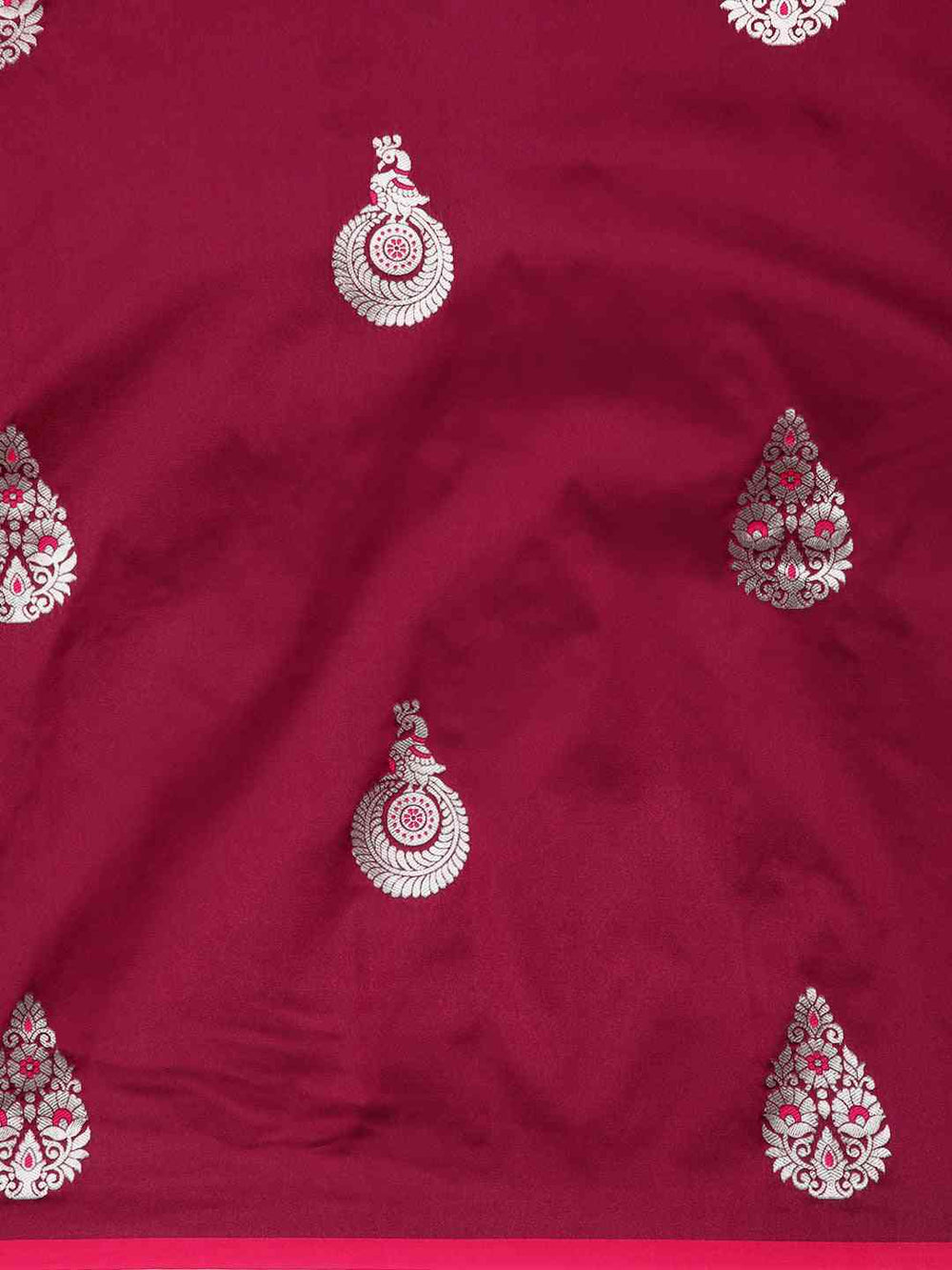 Exclusive Pure Banarasi Zari Silk Saree with Ethnic Motifs