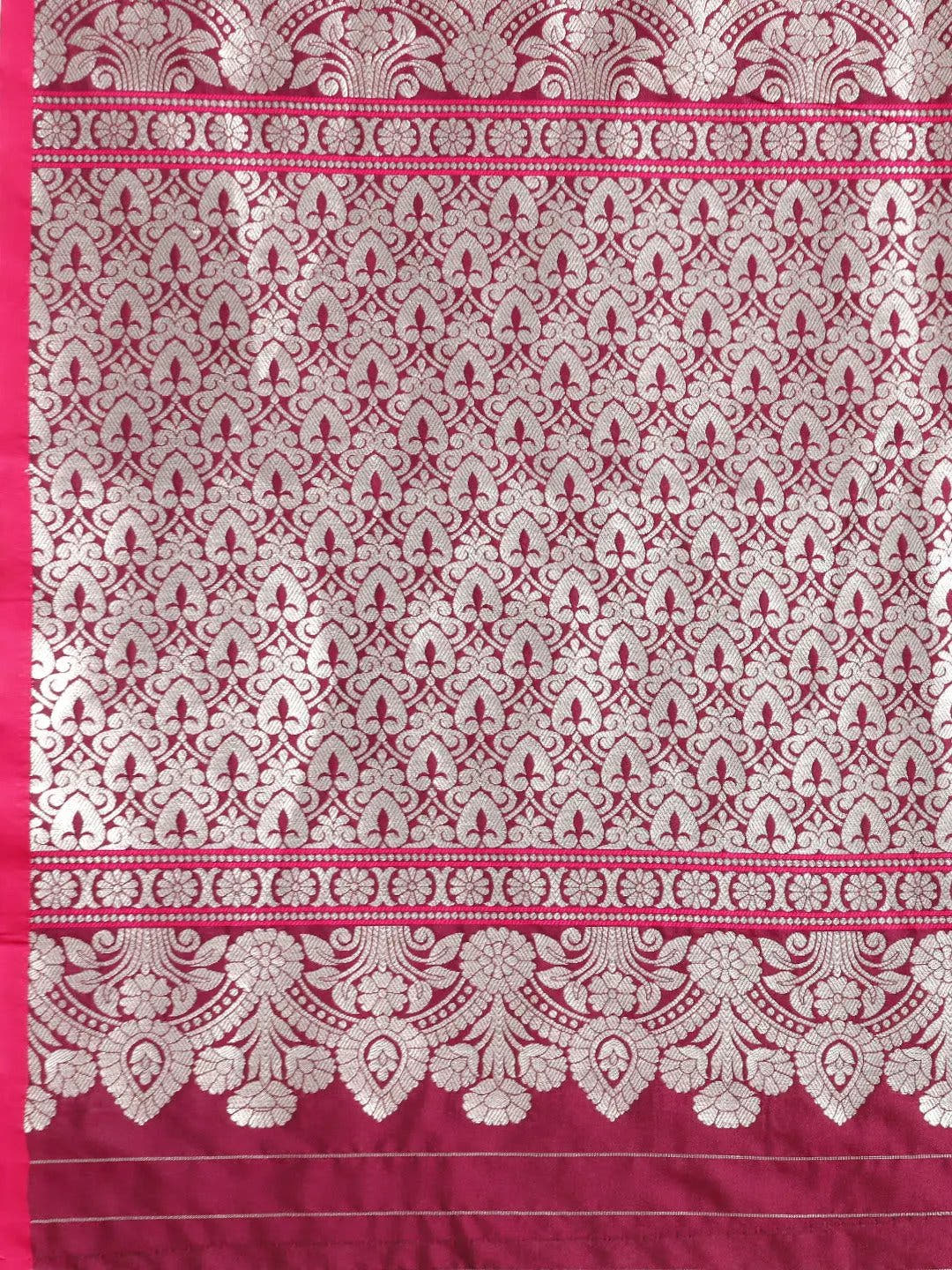 Exclusive Pure Banarasi Zari Silk Saree with Ethnic Motifs