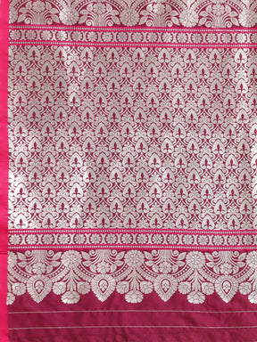 Exclusive Pure Banarasi Zari Silk Saree with Ethnic Motifs