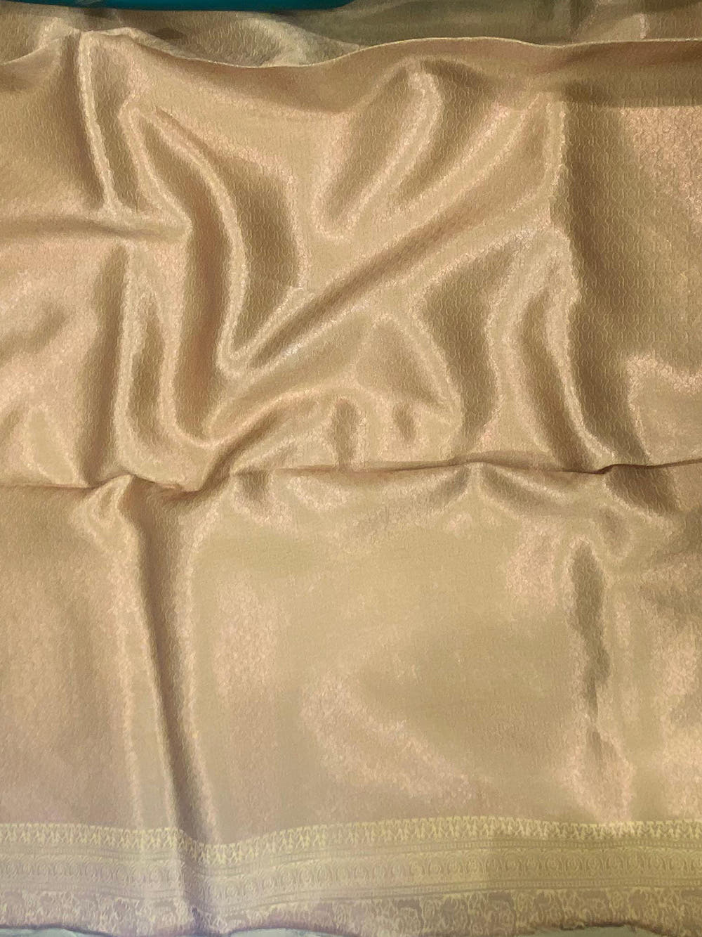 Dark Green Sami Banarasi Tussar Silk Saree

