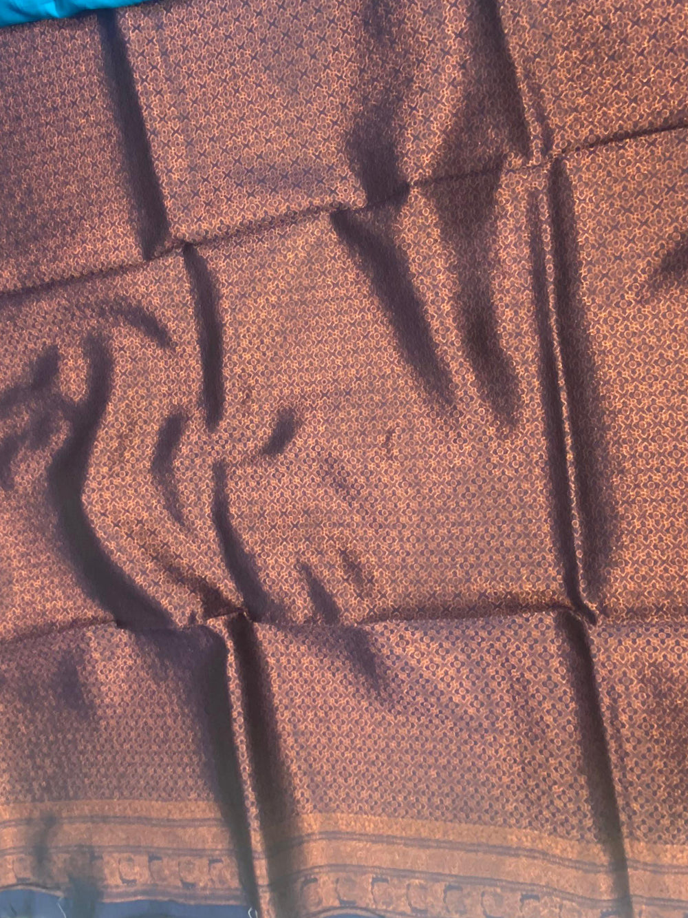 Royal Blue Sami Banarasi Tussar Silk Saree