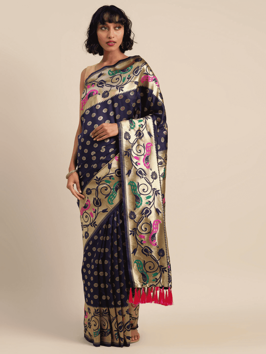  Exclusive Banarasi Silk Saree With Woven Design