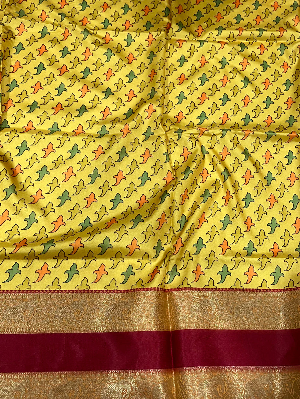 Multi Colour Soft Silk Kalamkari Saree