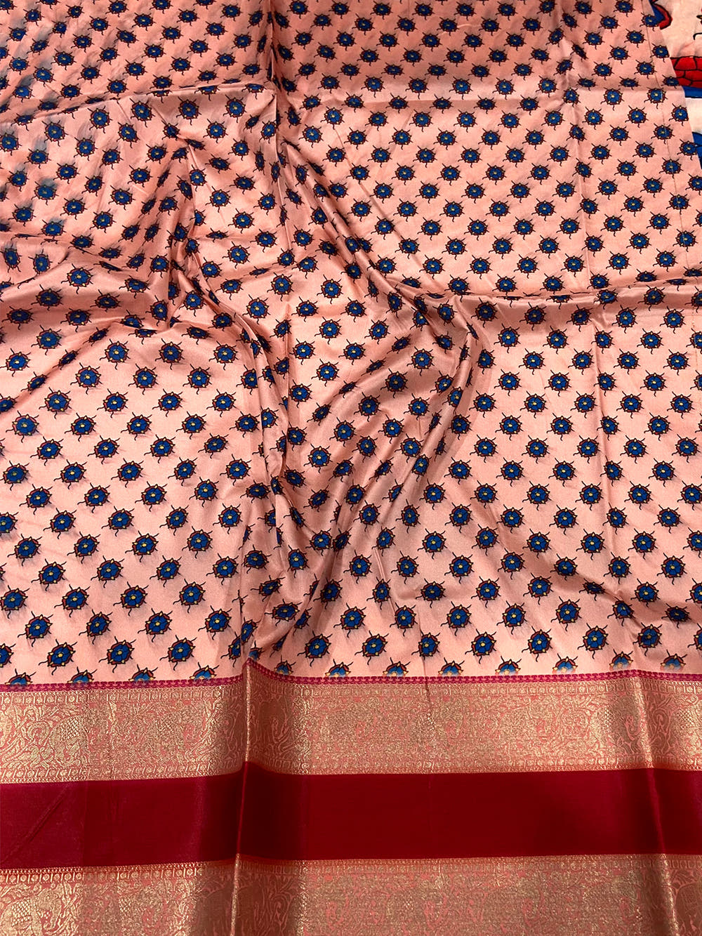 Pink Colour Soft Silk Kalamkari Saree