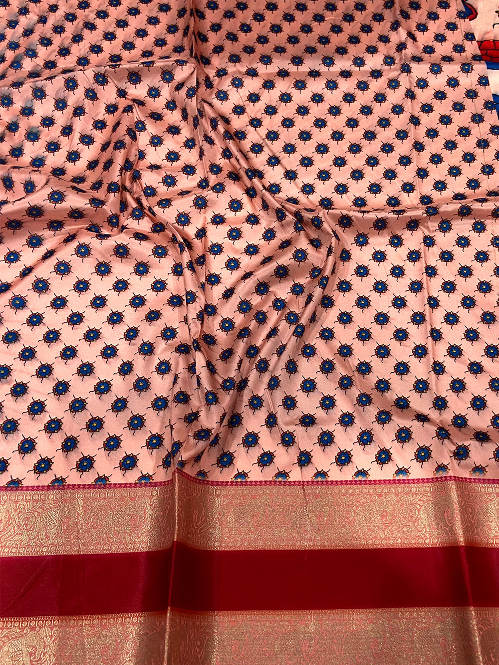 Pink Colour Soft Silk Kalamkari Saree