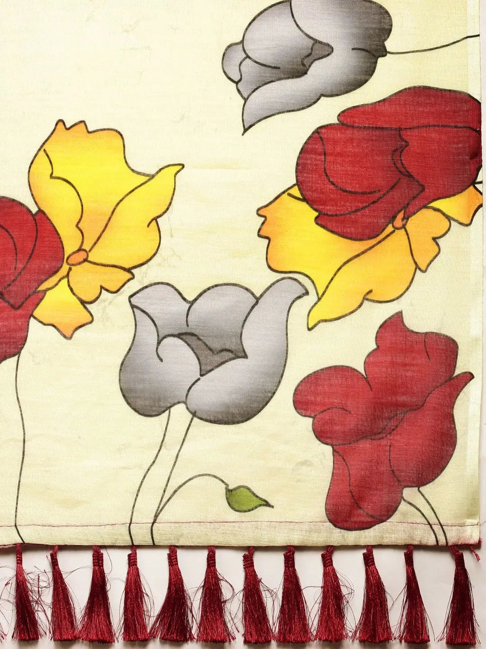  Exclusive Linen Floral Printed Saree