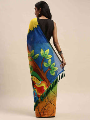  Exclusive Linen Floral Printed Saree