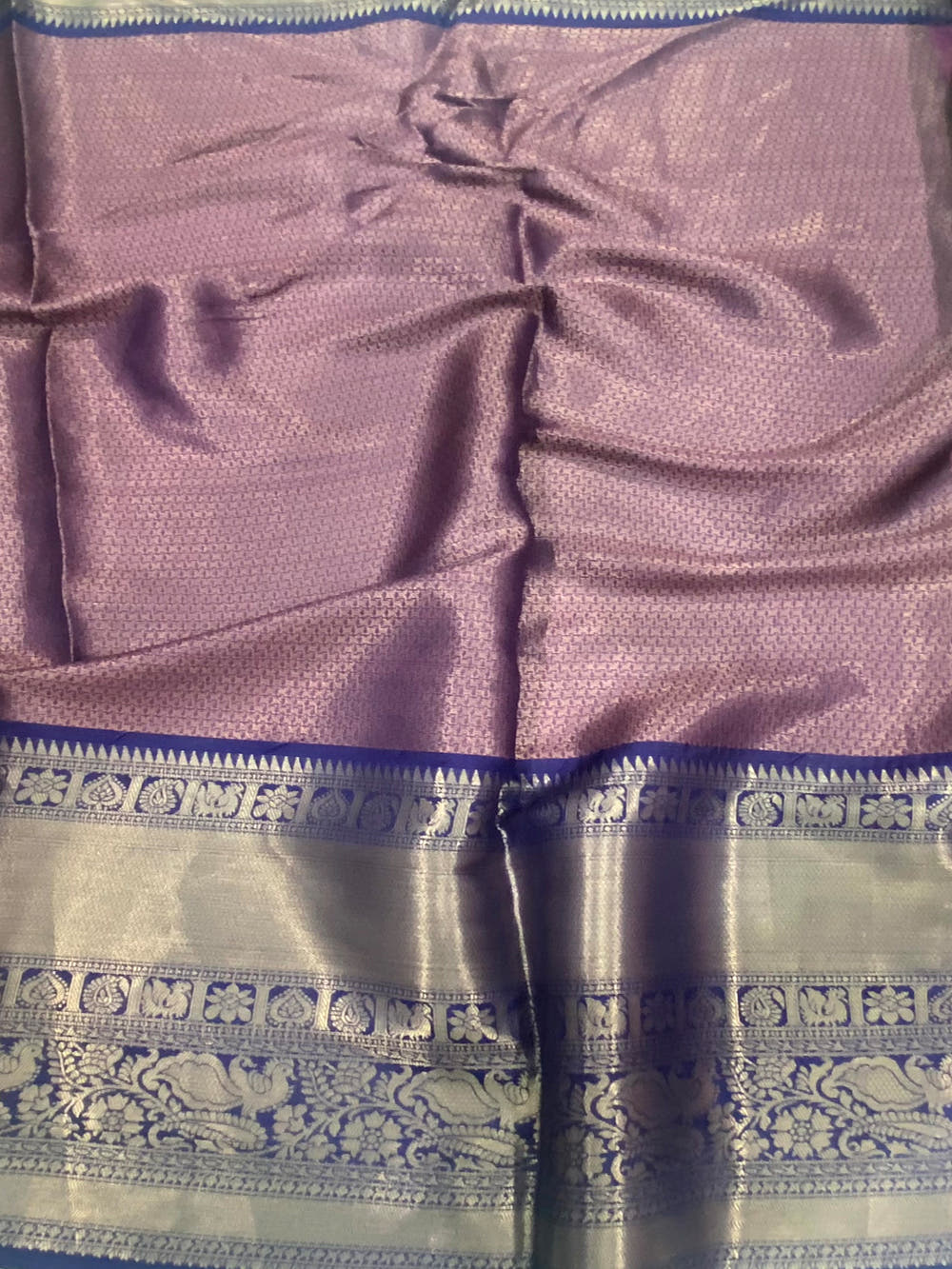 Pista Soft Banarasi Silk Floral Kalamkari Saree