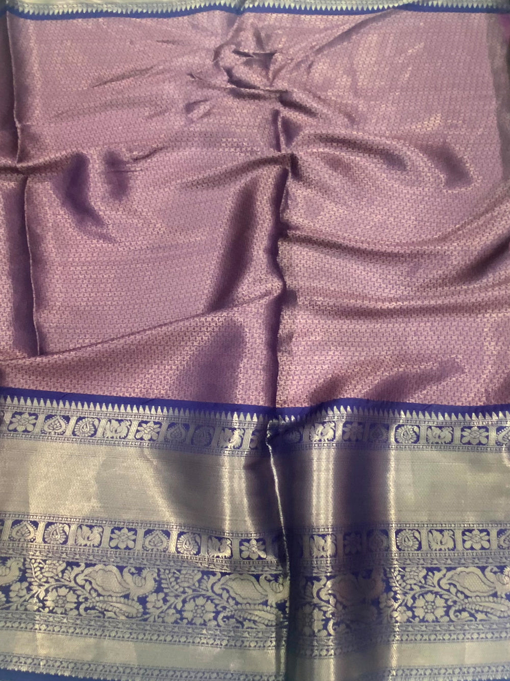 Pista Soft Banarasi Silk Floral Kalamkari Saree