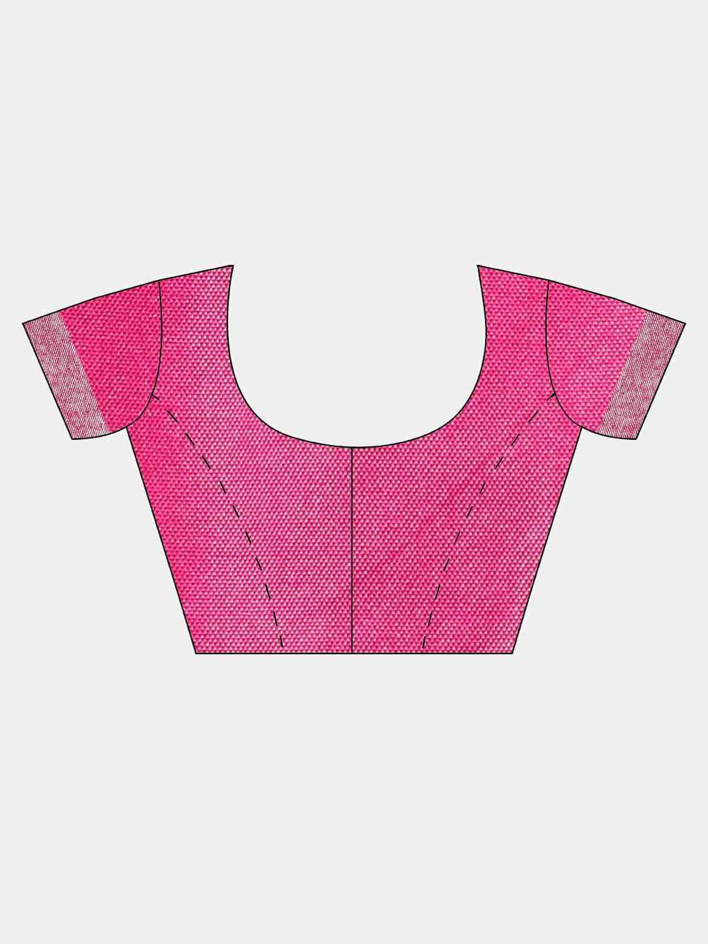 Bhagalpuri Linen Saree With Pink Colour Small Patti