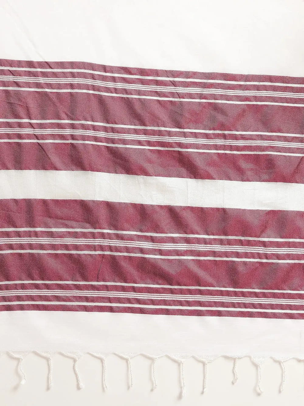 Stylish Bhagalpuri Solid Print Cotton Saree
