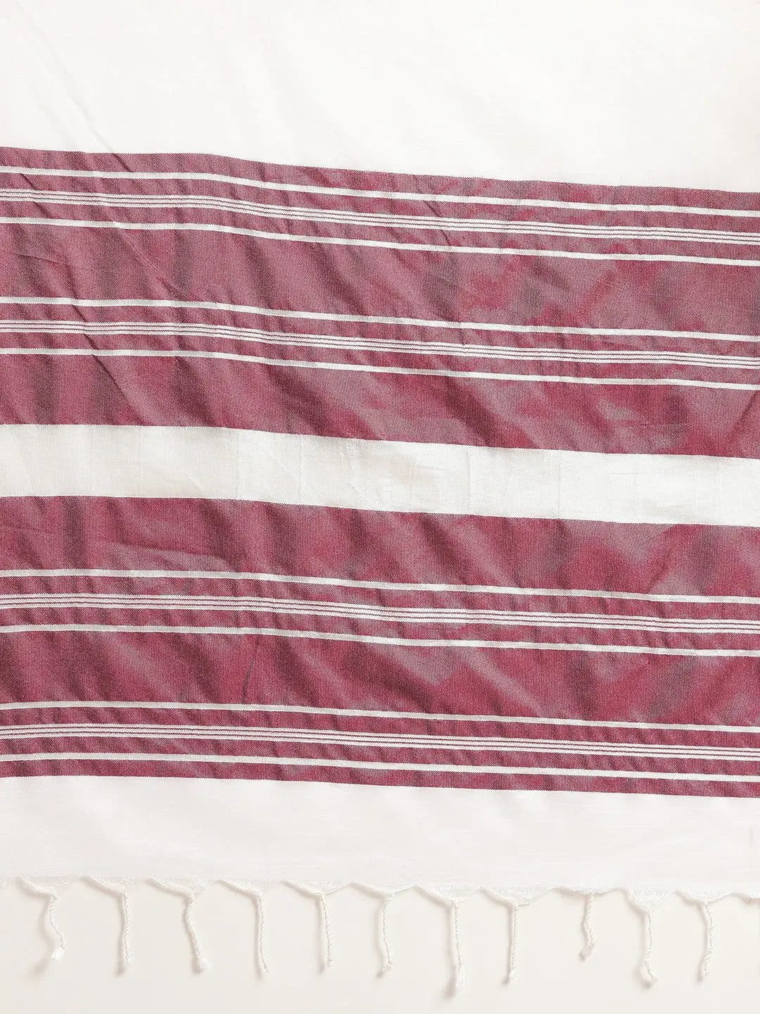 Stylish Bhagalpuri Solid Print Cotton Saree