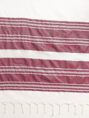 Stylish Bhagalpuri Solid Print Cotton Saree
