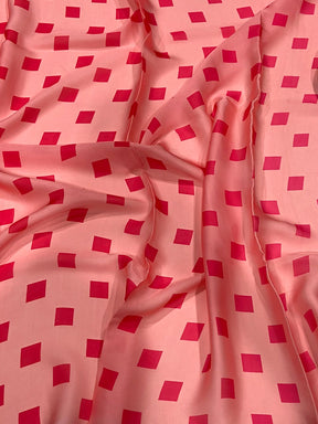 Pink Batik And Polka Dots Print Saree

