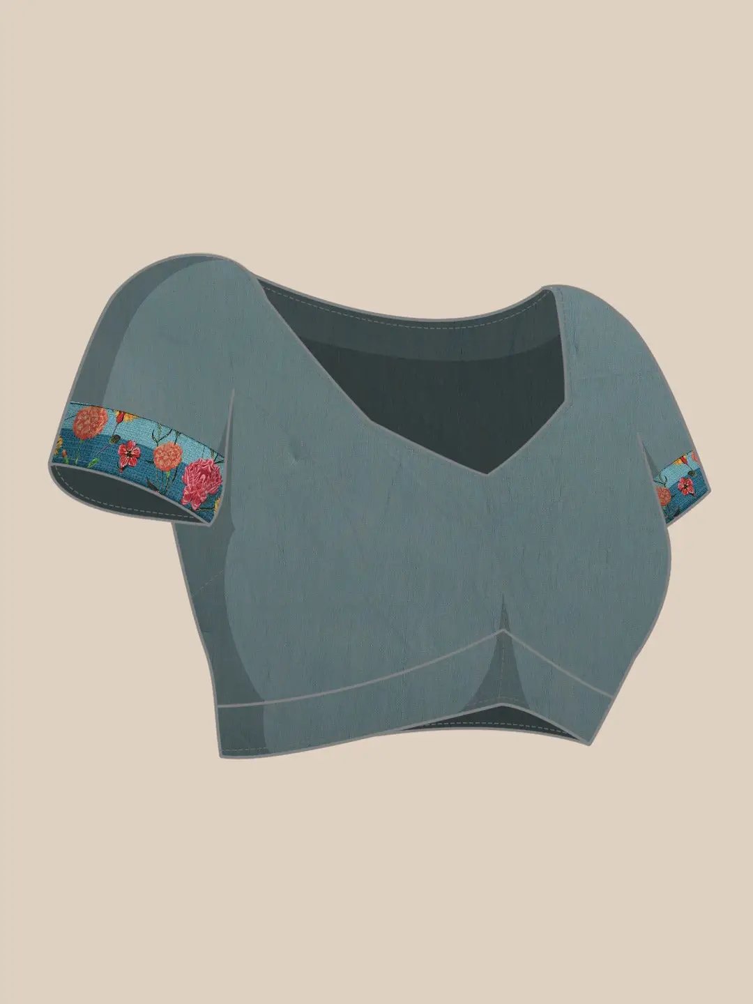 Soft Georgette With Foil Print work