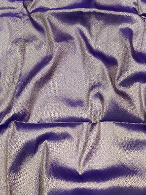 Royal Purple Soft Silk Kolam Print Saree