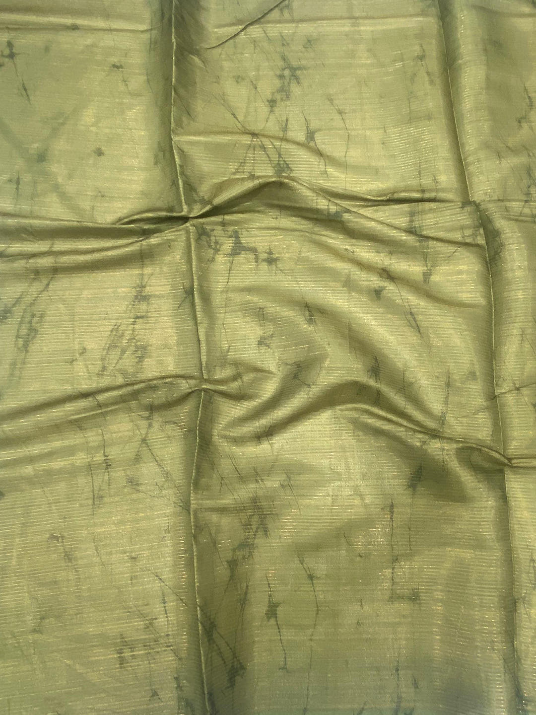 Light Green Tussar Zari Floral Saree